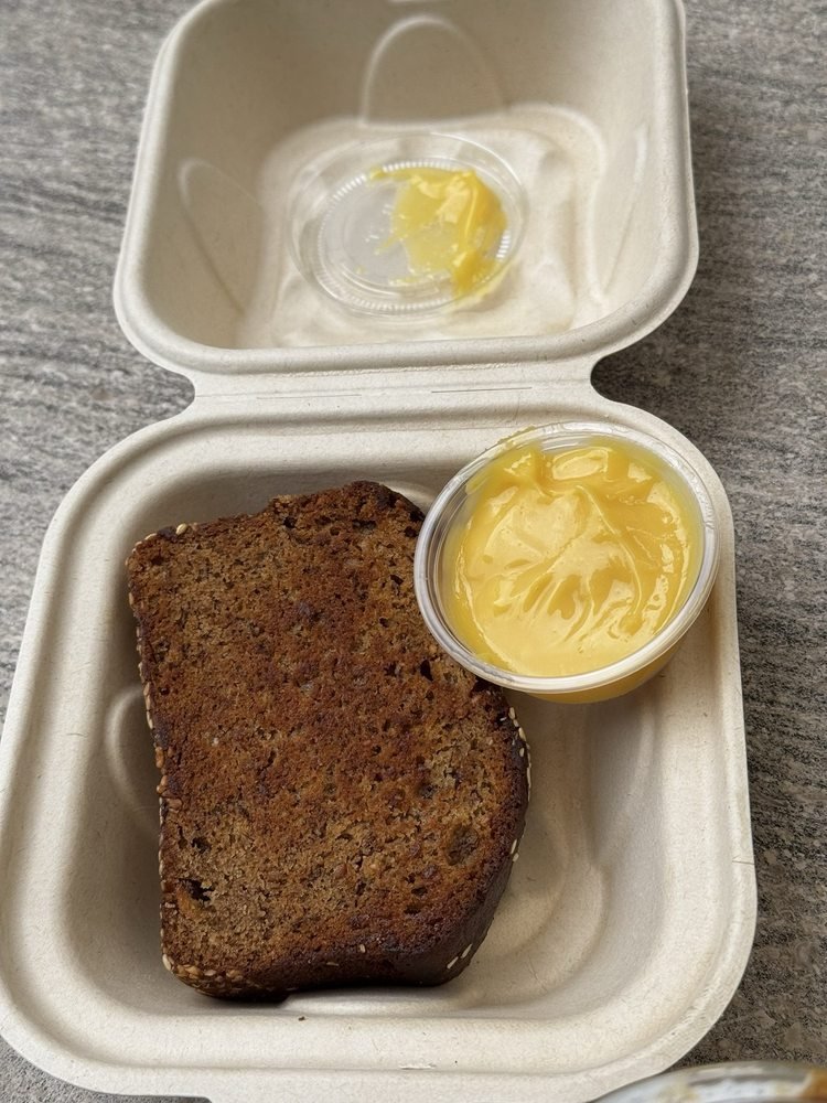 Banana Bread with Passionfruit Butter